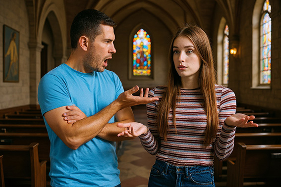 ¿Tensión entre grupos de católicos?