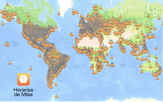 Ir a Misa estés donde estés, aplicación que te ayudará en tus viajes.