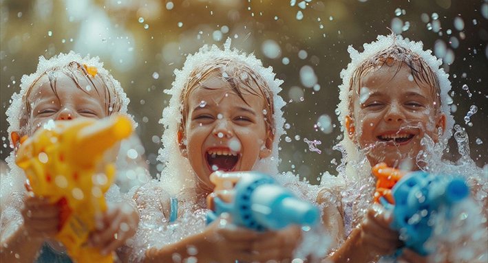 Los ojos y la espuma en el Carnaval ecuatoriano